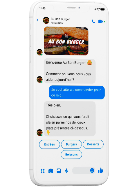 Chatbot Restaurant Au Bon Burger