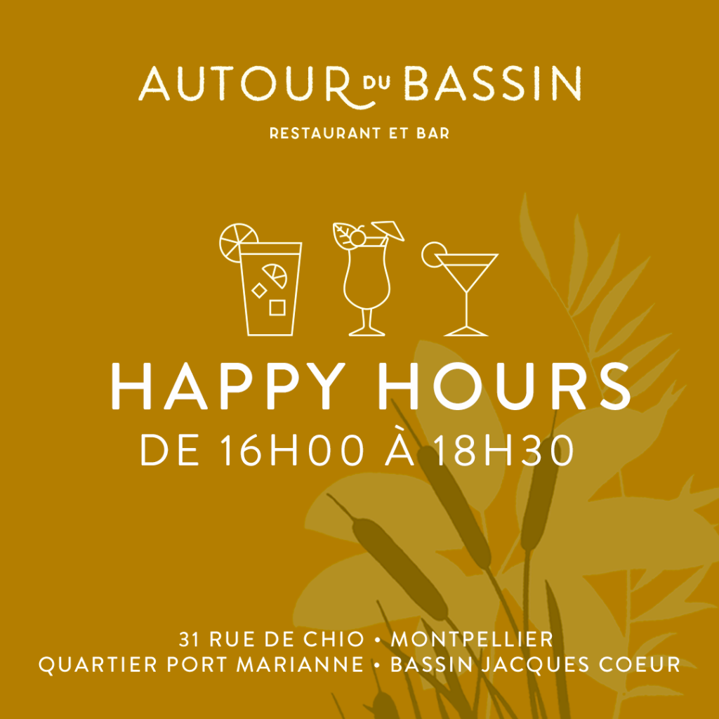 happy hours montpellier autour du bassin